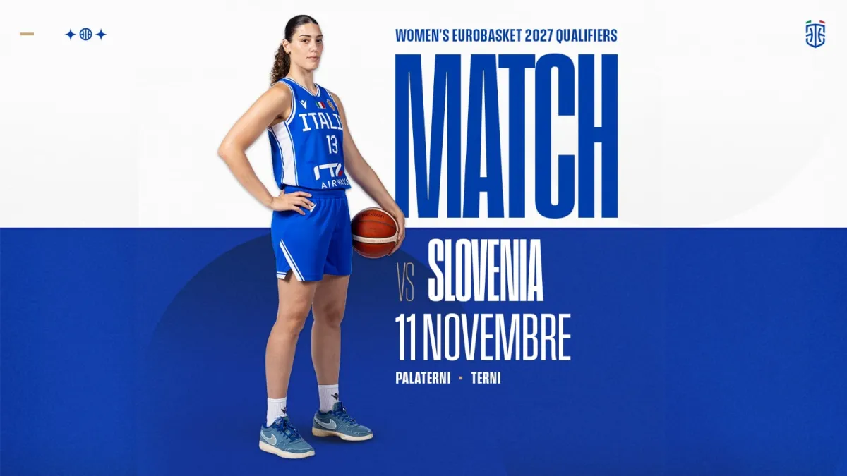 Il grande basket femminile arriva al Pala Terni: Italia-Slovenia vale la corsa agli europei del 2027