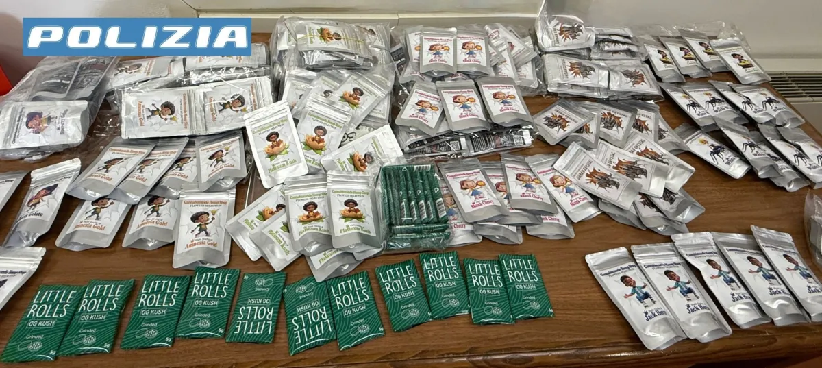 Assisi, cannabis nel negozio: sequestrati 648 grammi di infiorescenze, denunciato il titolare