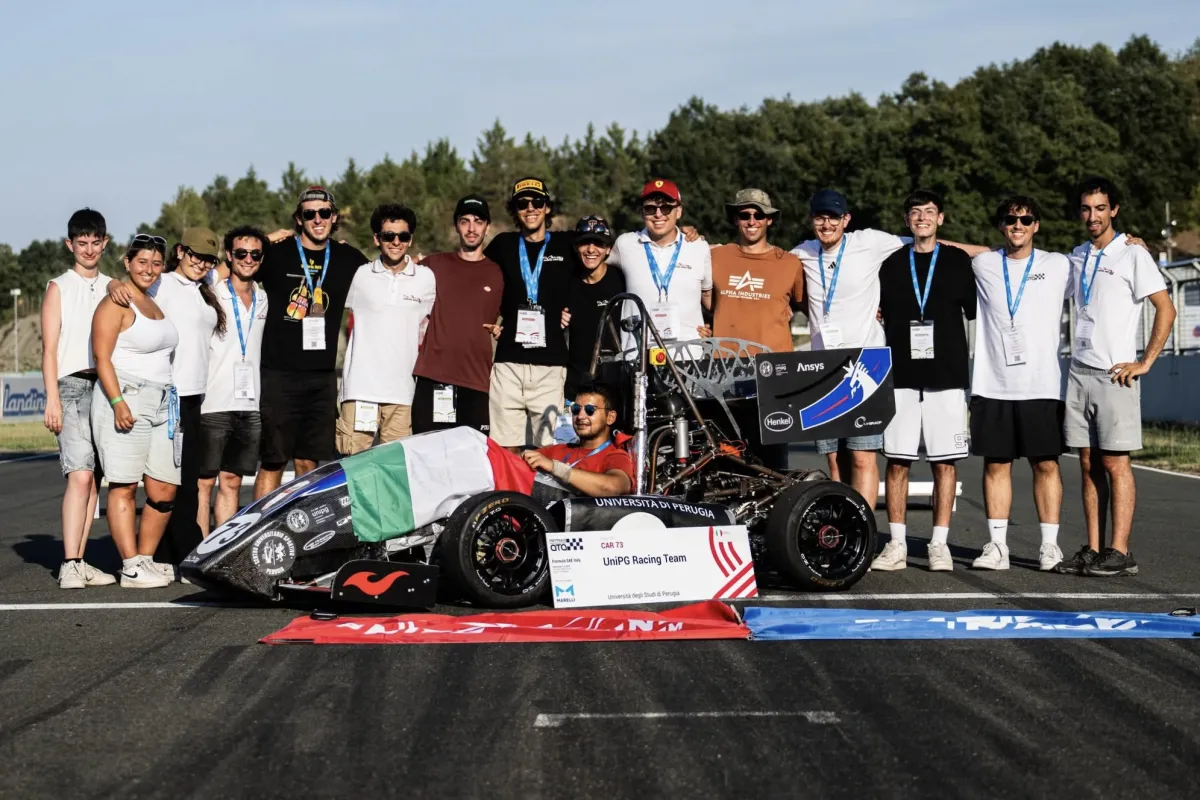 Motorsport e sostenibilità, l’UniPg Racing Team conquista l’ottavo posto alla Formula Sae Italy con una monoposto a bioetanolo